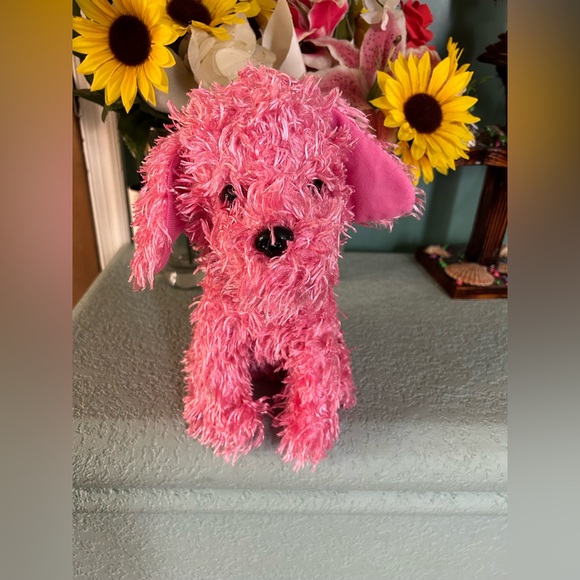 cute pink dog plush toy Accessories Cute Pink Dog Plush Toy Poshmark